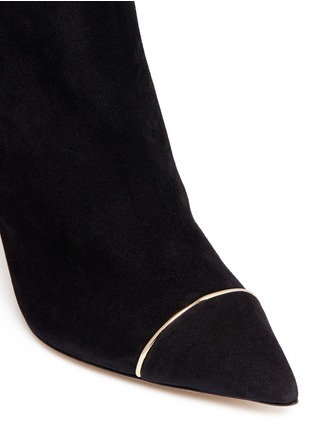 Detail View - Click To Enlarge - PAUL ANDREW - 'Ares' metal trim suede ankle boots