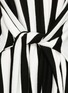 Detail View - Click To Enlarge - MO&CO. EDITION 10 - Tied sleeve vertical stripe wool dress