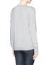 Back View - Click To Enlarge - KATE BARNETT - X Lane Crawford Dove and snowflake sequin cashmere sweater