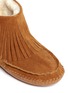 Detail View - Click To Enlarge - TORY BURCH - 'Collins' fringe shearling moccasin boots