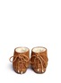 Back View - Click To Enlarge - TORY BURCH - 'Collins' fringe shearling moccasin boots