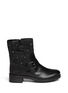 Main View - Click To Enlarge - TORY BURCH - 'Chrystie' stud quilted leather boots