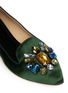 Detail View - Click To Enlarge - TORY BURCH - 'Mayada' jewel satin smoking slippers