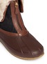 Detail View - Click To Enlarge - TORY BURCH - 'Abbott' quilted shearling boots