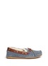 Main View - Click To Enlarge - TORY BURCH - 'Maxwell' suede leather moccasin slip-ons