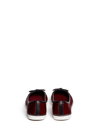 Back View - Click To Enlarge - TORY BURCH - 'Skyler' calf hair leather flats 