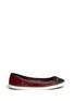 Main View - Click To Enlarge - TORY BURCH - 'Skyler' calf hair leather flats 