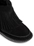 Detail View - Click To Enlarge - TORY BURCH - 'Collins' fringe shearling moccasin boots