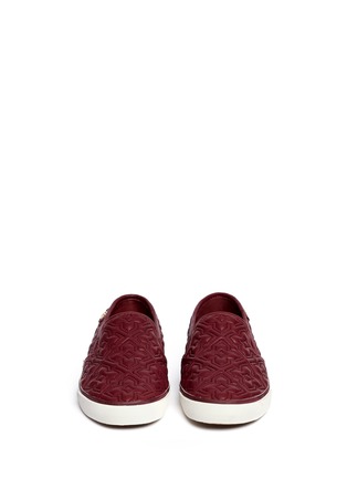 Figure View - Click To Enlarge - TORY BURCH - 'Jesse' quilted leather slip-ons 