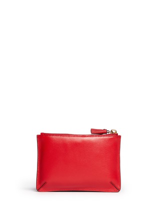 Figure View - Click To Enlarge - ANYA HINDMARCH - 'I Love You Loose Pocket' small leather pouch