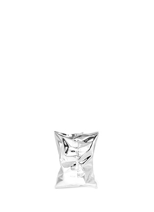 Back View - Click To Enlarge - ANYA HINDMARCH - 'Crisp Packet' metal clutch