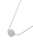 Detail View - Click To Enlarge - SAMUEL KUNG - Diamond jade 18k white gold pendant