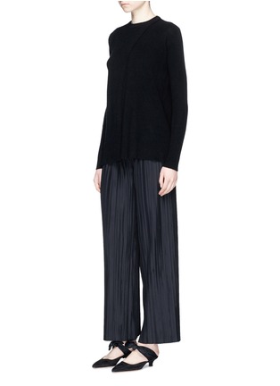 Figure View - Click To Enlarge - THE ROW - 'Courtney' cashmere cross front sweater