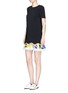 Figure View - Click To Enlarge - EMILIO PUCCI - Abstract print skirt wavy hem dress