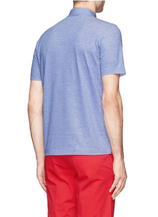 Back View - Click To Enlarge - CANALI - Cotton polo shirt
