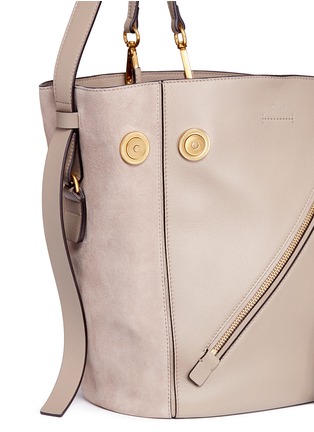  - CHLOÉ - 'Myer' medium suede and leather double carry bag