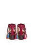 Back View - Click To Enlarge - CHLOÉ - 'Marvin' tassel woven suede sandals