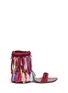 Main View - Click To Enlarge - CHLOÉ - 'Marvin' tassel woven suede sandals