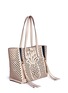 Detail View - Click To Enlarge - CHLOÉ - 'Milo' medium pineapple embossed perforated leather tote