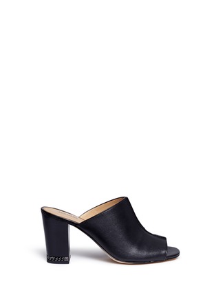 Main View - Click To Enlarge - MICHAEL KORS - 'Sabrina' chain heel leather mules