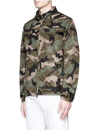 Detail View - Click To Enlarge - VALENTINO GARAVANI - Selvedge camouflage print windbreaker jacket