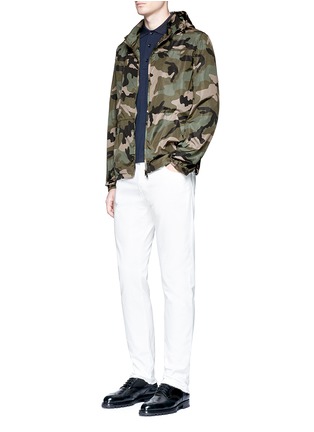 Figure View - Click To Enlarge - VALENTINO GARAVANI - Selvedge camouflage print windbreaker jacket