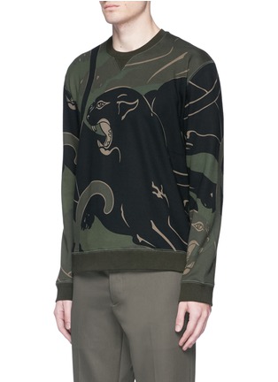 Front View - Click To Enlarge - VALENTINO GARAVANI - Panther camouflage print sweatshirt