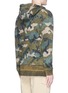 Back View - Click To Enlarge - VALENTINO GARAVANI - Selvedge trim camouflage print zip hoodie