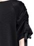 Detail View - Click To Enlarge - GEORGIA ALICE - Ruched sleeve crepe back satin top