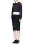 Figure View - Click To Enlarge - ALEXANDER WANG - Contrast hem chunky rib knit sweater