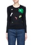 Main View - Click To Enlarge - MARC JACOBS - Sequin embroidered patch wool sweater