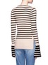 Back View - Click To Enlarge - MO&CO. EDITION 10 - Stripe high low hem sweater