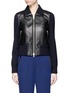 Main View - Click To Enlarge - 3.1 PHILLIP LIM - Wool knit sleeve lambskin leather jacket