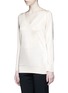 Front View - Click To Enlarge - LANVIN - Fluid knit V-neck top