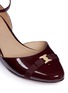 Detail View - Click To Enlarge - TORY BURCH - 'Gemini' logo bow patent leather flats