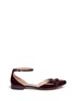 Main View - Click To Enlarge - TORY BURCH - 'Gemini' logo bow patent leather flats
