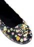 Detail View - Click To Enlarge - TORY BURCH - 'Minnie Travel' floral print leather ballet flats