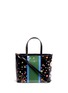 Main View - Click To Enlarge - TORY BURCH - 'Vilette' Floral patent leather small zip tote