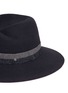 Detail View - Click To Enlarge - MAISON MICHEL - 'Virginie' fabric band furfelt fedora hat