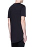 Back View - Click To Enlarge - TOPMAN - Distressed cotton jersey T-shirt