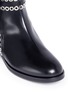 Detail View - Click To Enlarge - ALAÏA - 'Platef' eyelet leather Chelsea boots