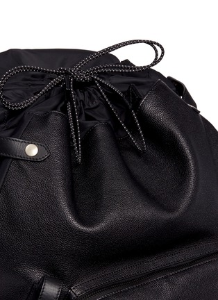 Detail View - Click To Enlarge - LANVIN - Natural grain leather backpack