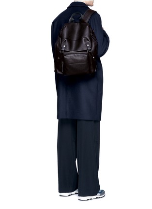 Figure View - Click To Enlarge - LANVIN - Natural grain leather backpack