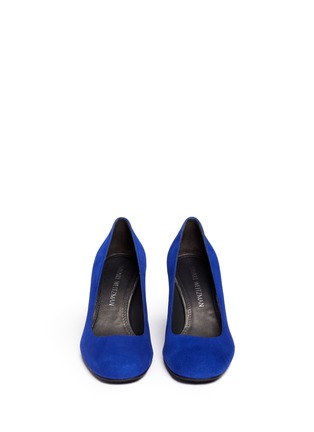 Front View - Click To Enlarge - STUART WEITZMAN - 'Mary' suede pumps