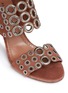 Detail View - Click To Enlarge - ALAÏA - Eyelet slingback suede sandals
