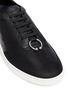 Detail View - Click To Enlarge - NEIL BARRETT - Pierced punk retro leather trainers