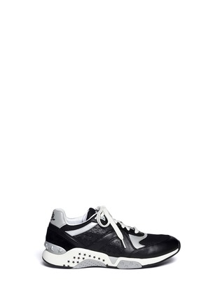 Main View - Click To Enlarge - ASH - 'Hip Bis' reflective trim leather sneakers