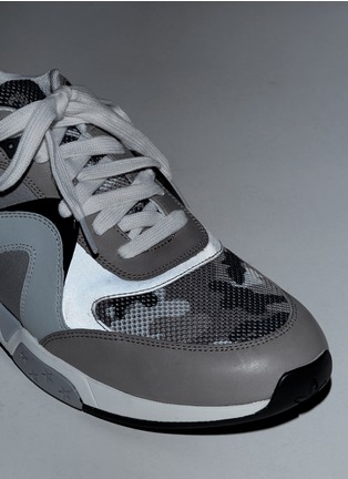 Detail View - Click To Enlarge - ASH - 'Hip Bis' reflective trim leather sneakers