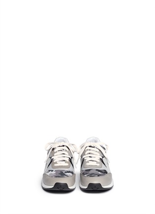 Figure View - Click To Enlarge - ASH - 'Hip Bis' reflective trim leather sneakers