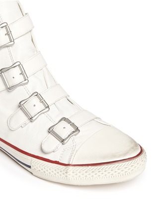 Detail View - Click To Enlarge - ASH - Vincent leather buckle sneakers